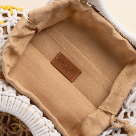 Female Bag Sl Home, manual weaving, cotton, ring 14.5 cm, 30 × 45 cm-5