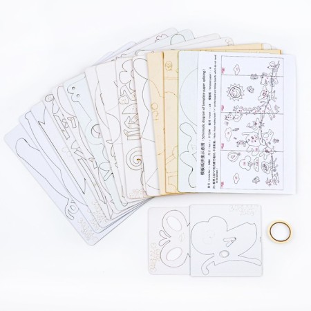 Interior stickers "animals", children's, decor on the wall, panel 200 x 88 cm-5