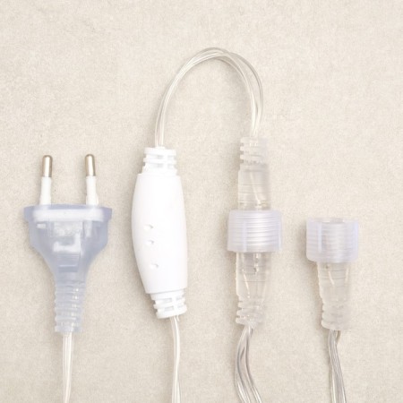 Garland "Network" 2 × 3 m, IP44, UMS, transparent thread, 384 LED, blue glow, 220 V-4