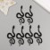 Decor "Black Snake" Foamiran, 7 cm (set 6 pcs)