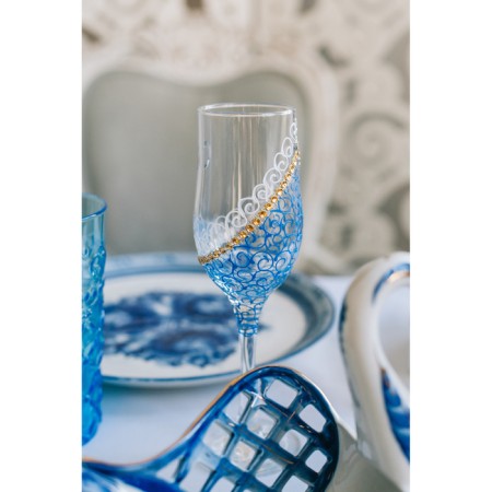 Set of wedding glasses "Rings", white and white-5