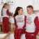 Pajama New Year's Women's KAFTAN "X-MAS", white/red color, size 40-42