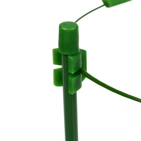 Кустодержатель, d = 18 см, h = 30 см, 2 кольца, металл, зелёный, Greengo-2