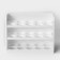 Egg container, 30 cells, 25 × 10 × 19.5 cm, white color