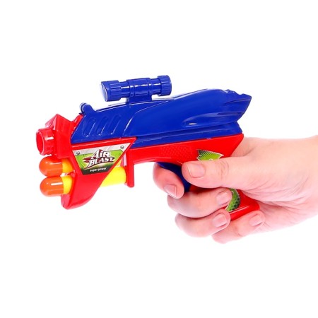 Cosmoblaster pistol, shoots with soft bullets (3 pcs.), Mix color-8
