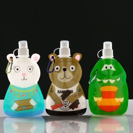 Water flask, 280 ml, "animals", 22 x 12 cm, mix