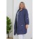 Cardigan female, size 54, blue color