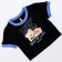 Children's T -shirt, height 158 ​​cm, black color