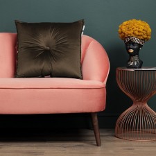 Sofi de Marko “Vivian” pillow, size 55x55 cm, chocolate color