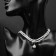 Beads "Pearl Paradise" Two threads with a suspension, white color in silver, length 38cm