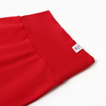 New Year. Children's pants Minaku "Winter", red color, height 62-68 cm-1