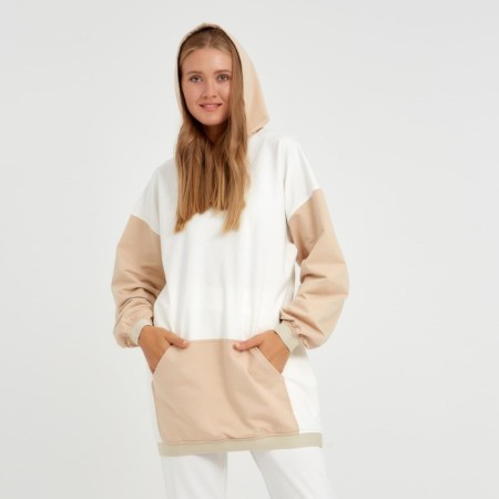 Hudy female minku: casual collection beige color/ecrew, rn 48-3