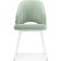 Stool on the Brainy Metal Carcass Velutto 14 Metal/velor, White/Green 48x60x83 cm