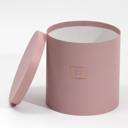 A set of round boxes 5 in 1, gift packaging, Panton 06, 15 x 15 x 15 - 23 x 23 25 cm-9