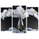 Modular picture "Orchids in a vase" (2-25x52; 1-30x60) 60x80 cm