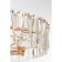 Suspension lamp Maytoni Mod043PL-08G, 8XE14, 60W, 75x75x66.8 cm, Color Gold