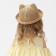 Hat for Minaku girl with ears, beige color, rr 48