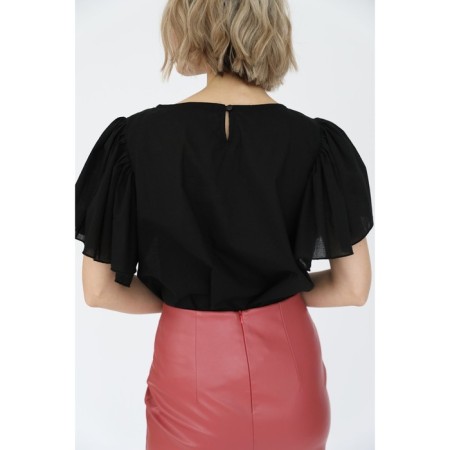 Cotton blouse with holes-wings, size 44-1