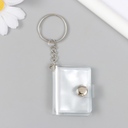 Photo album plastic on the ring in 16 photos "Transparent shine" MIX 3.5x2.5 cm-1