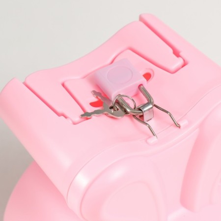 Piggy bank Plastic with a lock "Bunny. Emotions" MIX 11.5x9x14.5 cm-5