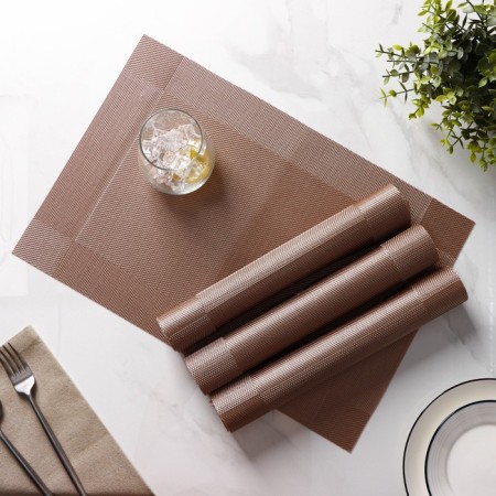 A set of serving napkins on the table “Chess”, 45 × 30 cm, 4 pcs, the color is light brown-1