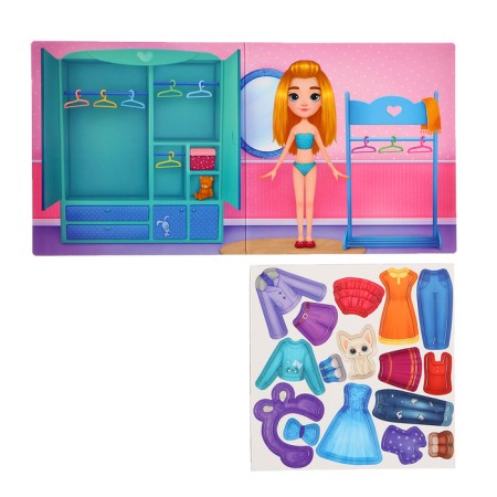 Magnetic game "Doll Yana"-1