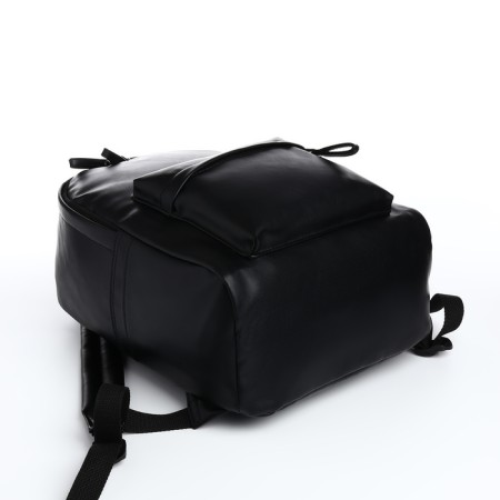 Youth backpack with a zipper, 4 pockets, black color-4