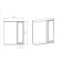 Viant mirror “Milan 60” Right, 160x600x700 mm