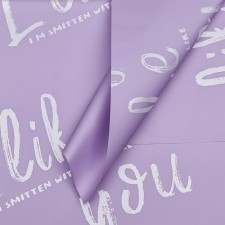 Flower film is matte, 