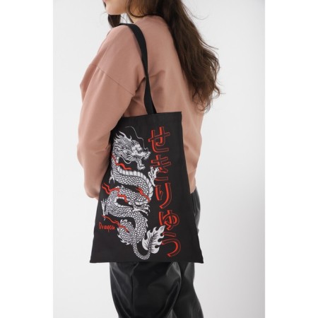 Bag Schoper "Dragon" 35 x 0.5 x 40, department without lightning, without lining, black-10
