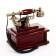 Retro telephone with a drawer, dark tree, 16x23x25 cm