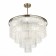 Ceiling Ceiling ST LUCE. SL1230.102.08. Stabia. 8x60 W, E14, 60x60x75 cm, Nickel color