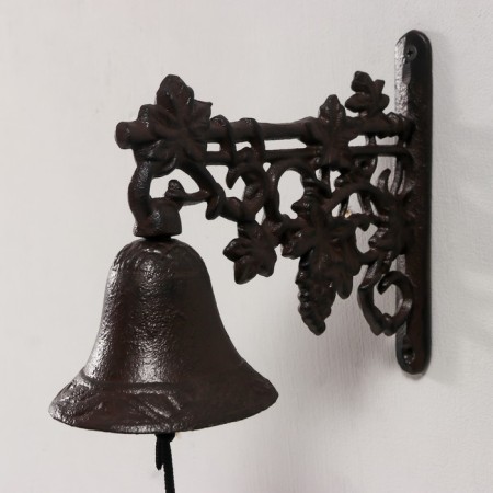 Bell souvenir cast iron "Grapes and leaves" 22x10x15 cm