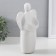 Ceramics candlestick per 1 candle "Angel" d = 3.5 cm white 14x9.5x25 cm