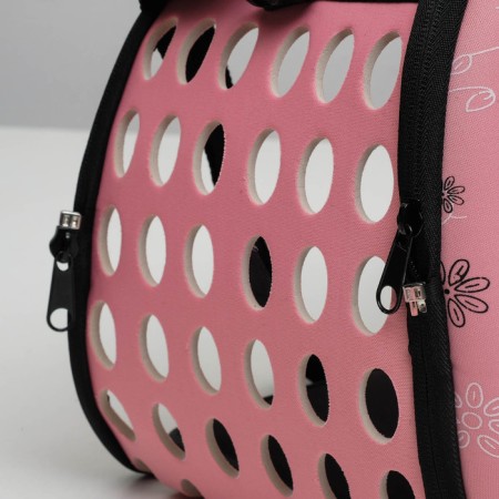 A folding bag-sheer with a separate entrance, EVA material, 43.5 x 28 x 33 cm, pink-10