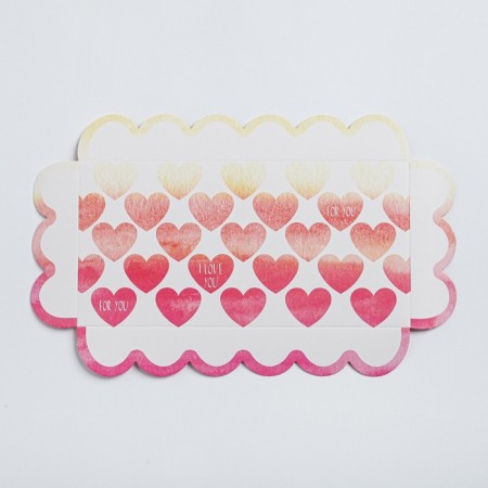 Cookie box, confectionery packaging with PVC lid, I love you, 21 x 10.5 x 3 cm-3