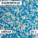 Sprinking confectionery "beads" blue, silver, 20 g