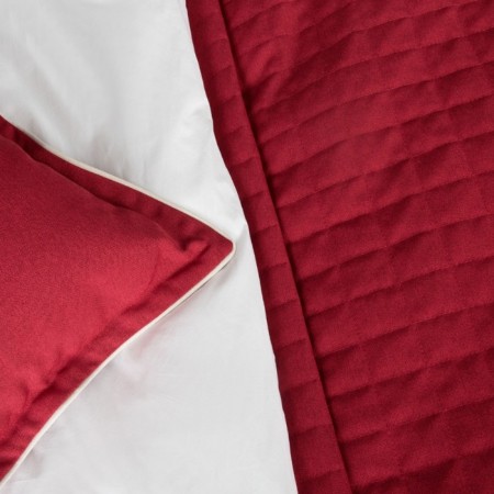 Set "Ibiza": a bedspread 160 x 220 cm, pillowcase 40 x 40 cm - 2 pcs, wine color-2
