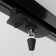 Connector for the track system Technical TRA011-1-A-B, 8,2x3.2x3 cm, black color