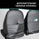 Auto-Chekhli for Mitsubishi Outlander, 2005-2012, black eco-leather/suede black rhombus