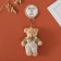 Tekstil Bloher "Bear in Combus" 8.5x4x12.5 cm