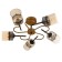 Marsy chandelier 5he27 40W black and gold 60x60x27 cm Bayerlux