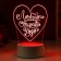 Lamp "Heart" LED RGB from the network 9.5x12x18 cm Risalux