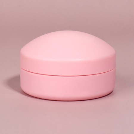 The comb is massage, round, folding, with a mirror, d = 7.5 cm, in the box, the color is pink-10