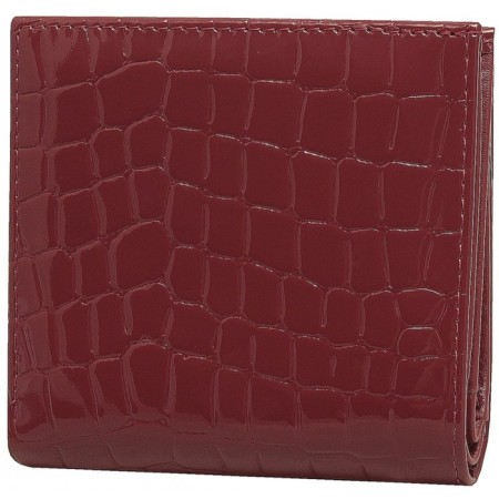 Nice wallet, glossy skin, color red crocodile-3