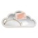 Wall mirror “cloud”, mirror surface 12 × 26 cm, white color