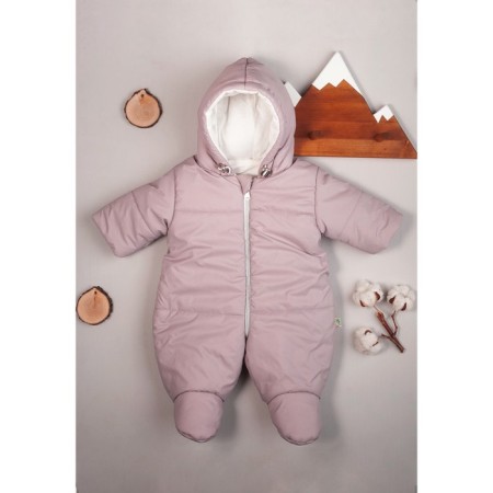 Overalls for the newborn "Bambi", height 68, lilac color
