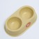 Bamboo double bamboo, 23.5 x 13 x 5 cm, yellow