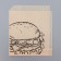 Paper corner with a drawing "Burger" Kraft, 17 x 14 cm