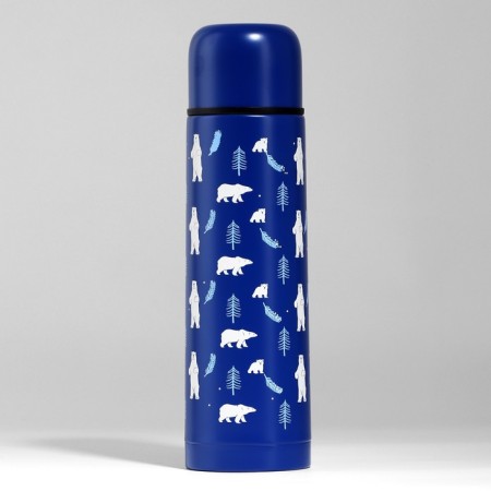 New Year! New Year's set "Zimushka", thermos 500 ml, mug 2 pcs-11